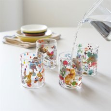 画像2: 【Nathalie Lete】【４種セット♪】Heat resistant Middle glass｜ナタリー・レテ　耐熱ガラスコップ｜Jungle/Cats/Rabbits/Circus｜猫ねこネコ (2)