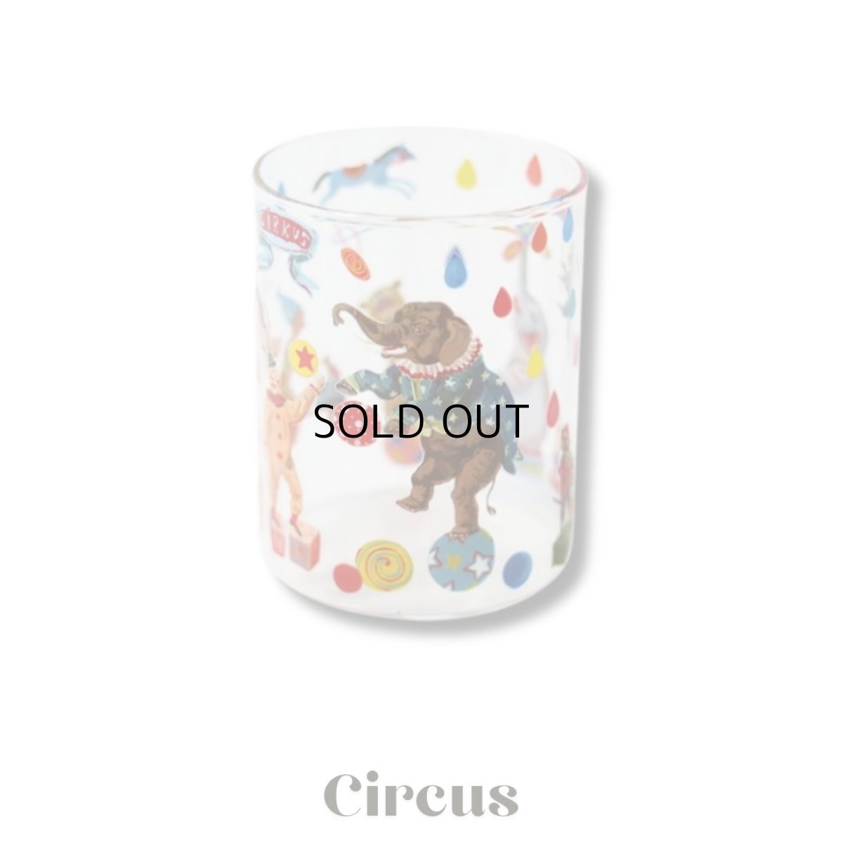 画像6: 【Nathalie Lete】Heat resistant Middle glass｜ナタリー・レテ　耐熱ガラスコップ｜4種類から選べる♪ Jungle/Cats/Rabbits/Circus｜猫ねこネコ (6)