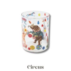 画像3: 【Nathalie Lete】【４種セット♪】Heat resistant Middle glass｜ナタリー・レテ　耐熱ガラスコップ｜Jungle/Cats/Rabbits/Circus｜猫ねこネコ (3)