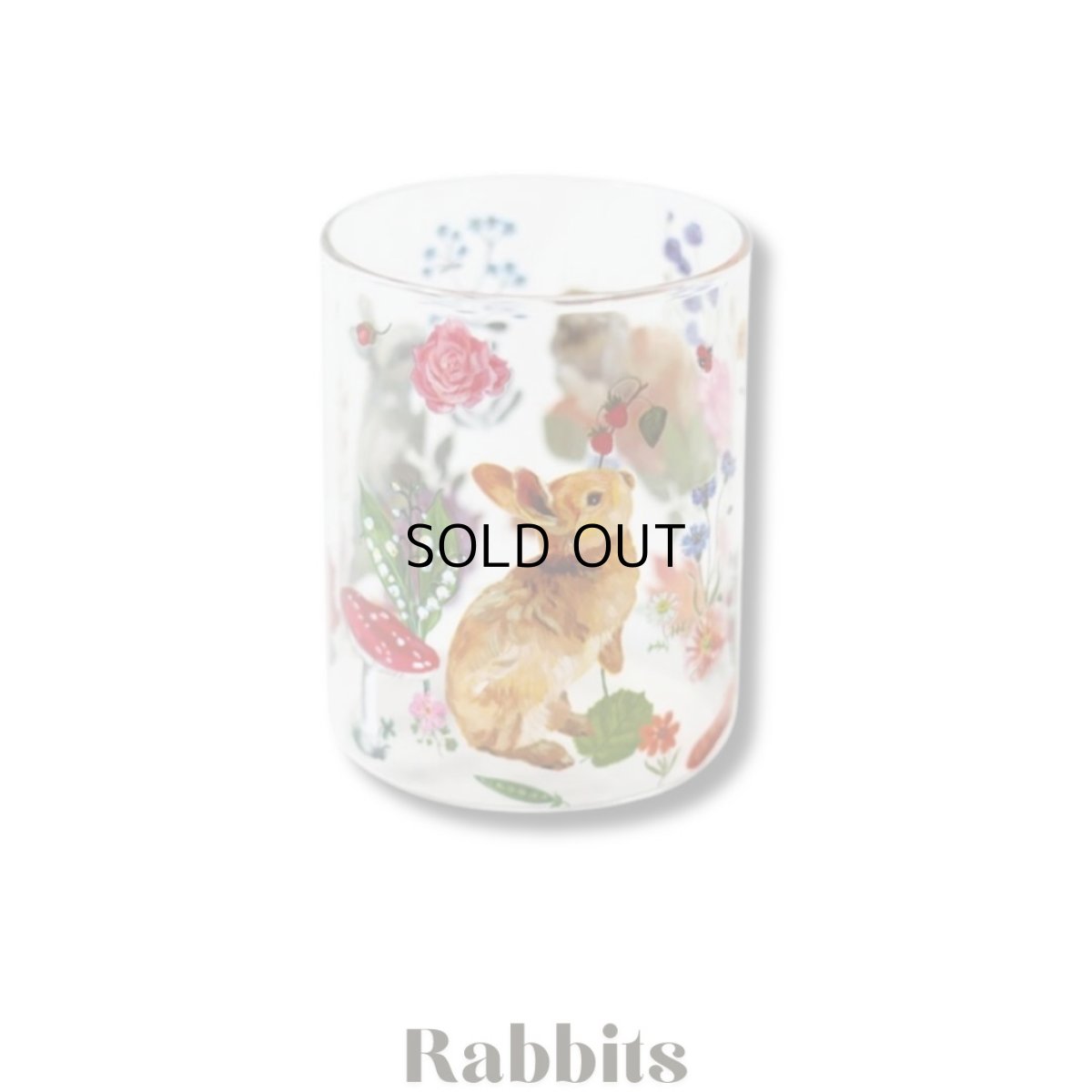 画像7: 【Nathalie Lete】Heat resistant Middle glass｜ナタリー・レテ　耐熱ガラスコップ｜4種類から選べる♪ Jungle/Cats/Rabbits/Circus｜猫ねこネコ (7)