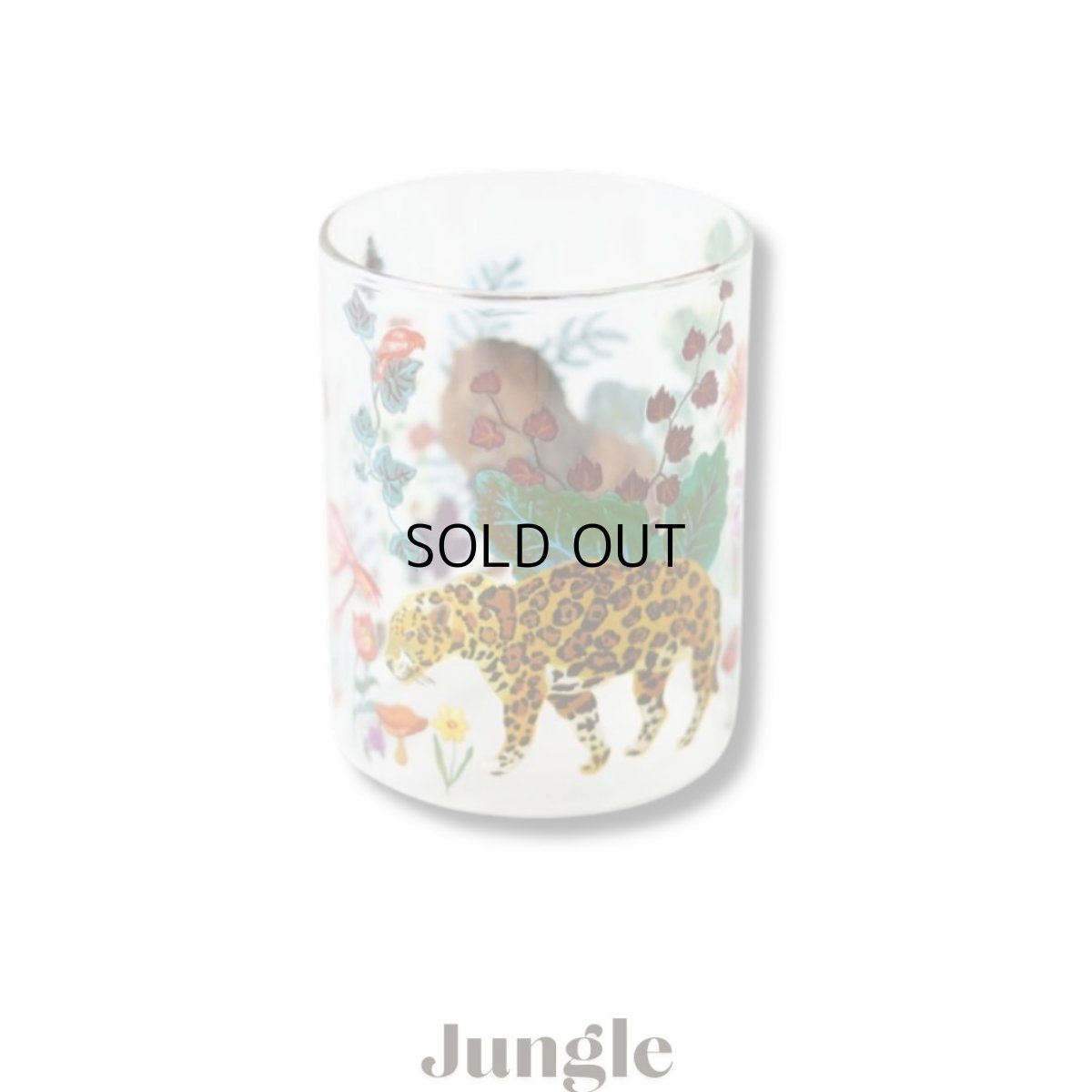 画像4: 【Nathalie Lete】Heat resistant Middle glass｜ナタリー・レテ　耐熱ガラスコップ｜4種類から選べる♪ Jungle/Cats/Rabbits/Circus｜猫ねこネコ (4)