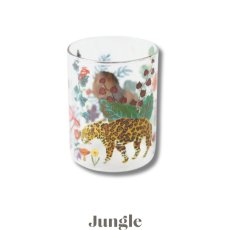 画像5: 【Nathalie Lete】【４種セット♪】Heat resistant Middle glass｜ナタリー・レテ　耐熱ガラスコップ｜Jungle/Cats/Rabbits/Circus｜猫ねこネコ (5)