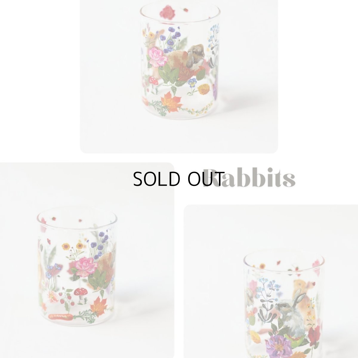 画像11: 【Nathalie Lete】Heat resistant Middle glass｜ナタリー・レテ　耐熱ガラスコップ｜4種類から選べる♪ Jungle/Cats/Rabbits/Circus｜猫ねこネコ (11)