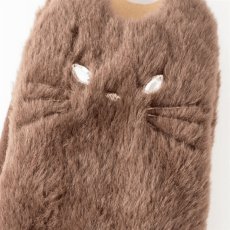 画像6: ふわふわフェイクネコファー指ぬきグローブ|3種類から選べるカラー ブラウン/グレイ/ブラック|猫ねこキャットcat (6)