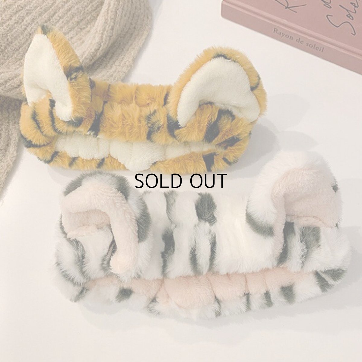 画像4: 国内発送｜バスタイムヘアアクセ　猫耳ヘアバンド　トラにゃんタイプ｜猫耳ヘッドバンド｜猫耳ターバン｜なりきりコスプレ｜バス・洗面タイム｜オシャレ可愛い　ファッション (4)