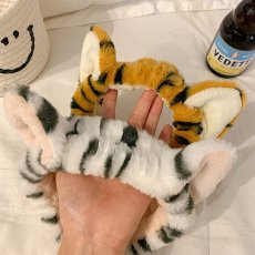 画像3: 国内発送｜バスタイムヘアアクセ　猫耳ヘアバンド　トラにゃんタイプ｜猫耳ヘッドバンド｜猫耳ターバン｜なりきりコスプレ｜バス・洗面タイム｜オシャレ可愛い　ファッション (3)