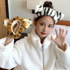 画像5: 国内発送｜バスタイムヘアアクセ　猫耳ヘアバンド　トラにゃんタイプ｜猫耳ヘッドバンド｜猫耳ターバン｜なりきりコスプレ｜バス・洗面タイム｜オシャレ可愛い　ファッション (5)