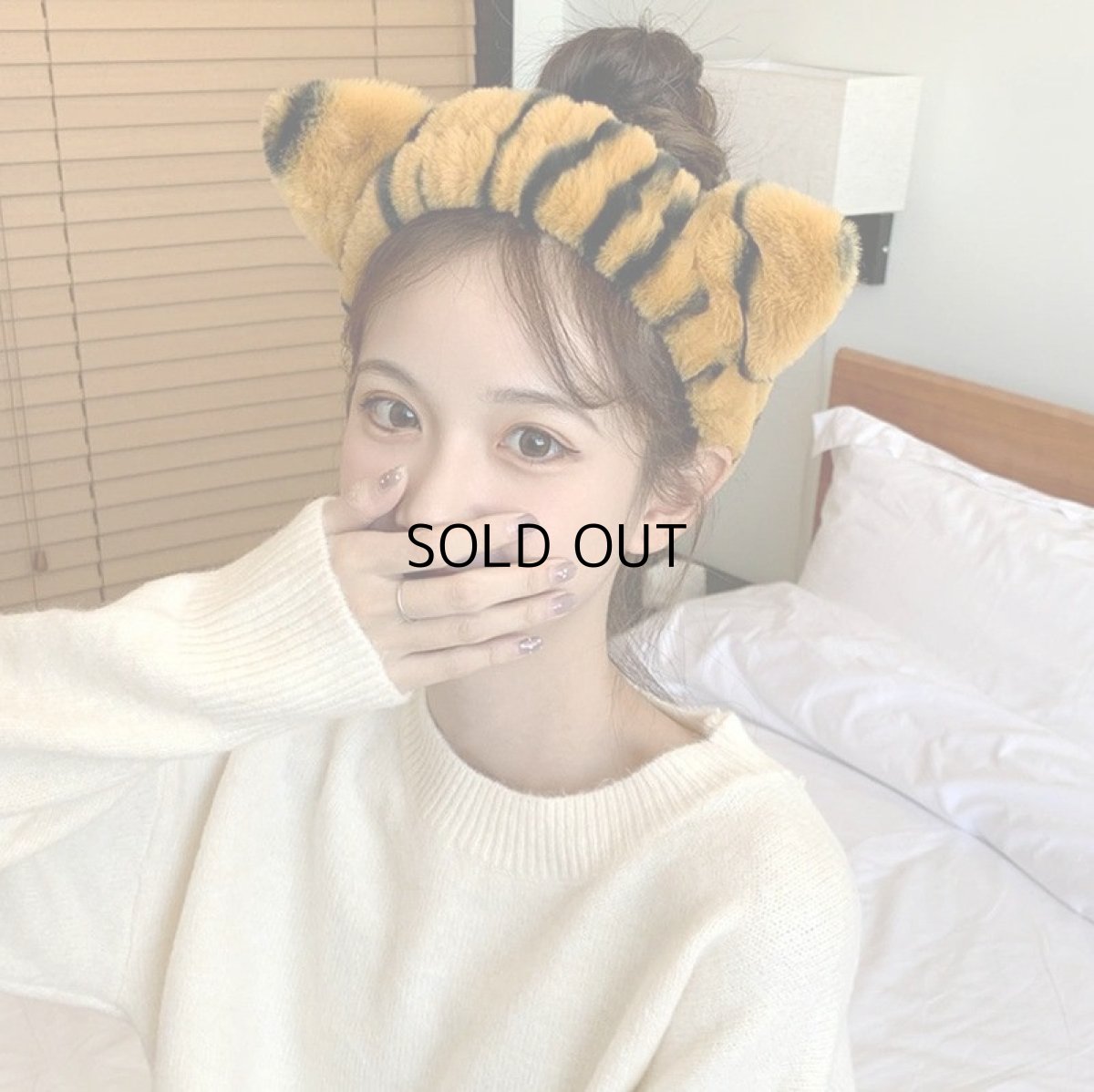 画像6: 国内発送｜バスタイムヘアアクセ　猫耳ヘアバンド　トラにゃんタイプ｜猫耳ヘッドバンド｜猫耳ターバン｜なりきりコスプレ｜バス・洗面タイム｜オシャレ可愛い　ファッション (6)