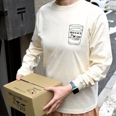 画像2: 星羊社｜猫印ミルク宅配センター ロングスリーブTシャツ（Lサイズ）｜コットン１００綿100%長袖ロンT｜ねこ猫ネコキャットcat (2)