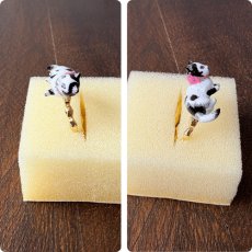 画像4: ナタリー・レテ / Nathalie Lete｜Lumps ring Cat　ぷっくり立体 つぶリング Cat（ねこ）｜フリーサイズ指輪｜ナタリーレテ｜ねこ猫ネコキャットcat (4)