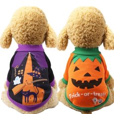 画像6: 国内発送｜ペット服　ハロウィン　パンプキン柄　オレンジ｜猫ちゃん用洋服｜オシャレ可愛い　イベント　記念撮影　プレゼント　贈り物　コスプレ (6)