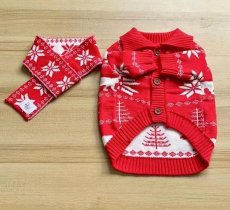 画像4: 国内発送｜ペット服　アンサンブル　マフラー付きニットカーディガン｜猫ちゃん用洋服｜オシャレ可愛い　記念撮影　プレゼント　贈り物　コスプレ (4)
