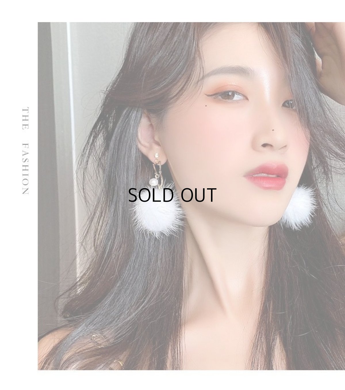 画像7: 国内発送｜アクセサリー　猫×パール×ファーピアス｜ゴールド×ホワイトパール×ホワイトファー｜にゃんこ猫ネコねこcat　オシャレ可愛い　ファッション (7)