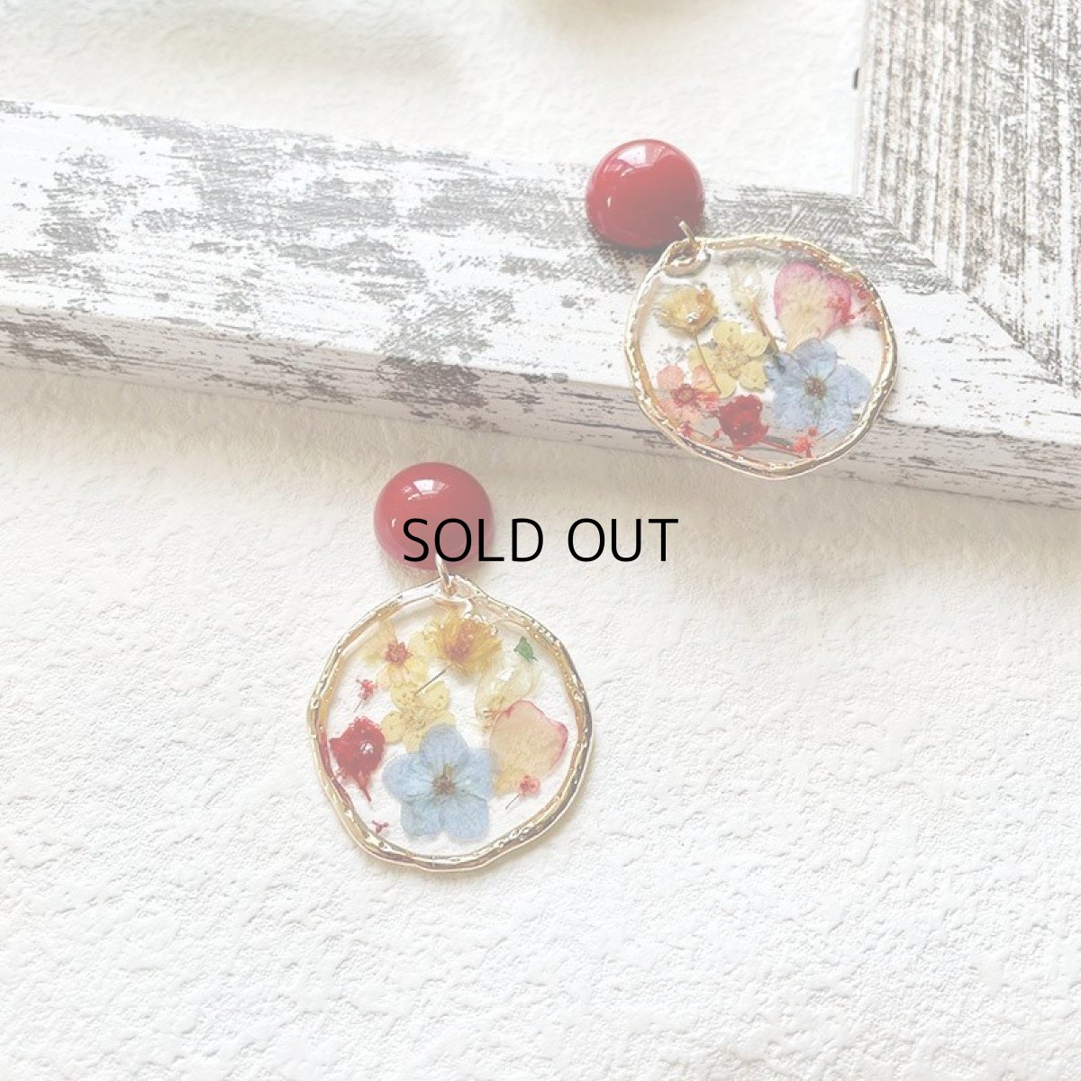 画像2: 国内発送｜アクセサリー　ドライフラワー＆レジンピアス｜本物のお花をそのままレジンに｜オシャレ可愛い　ファッション (2)