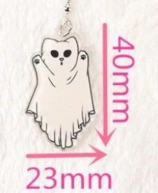 画像2: 国内発送｜アクセサリー　おどかしネコピアス｜シーツかぶり猫　お化けニャンコ｜オシャレ可愛い　ファッション (2)