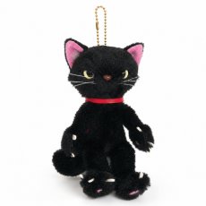 画像3: 米田民穂 / スクラッチ｜スクラッチマスコット 黒 Scratch｜ぬいぐるみキーホルダー ボールチェーン｜ねこ猫ネコキャットcat (3)