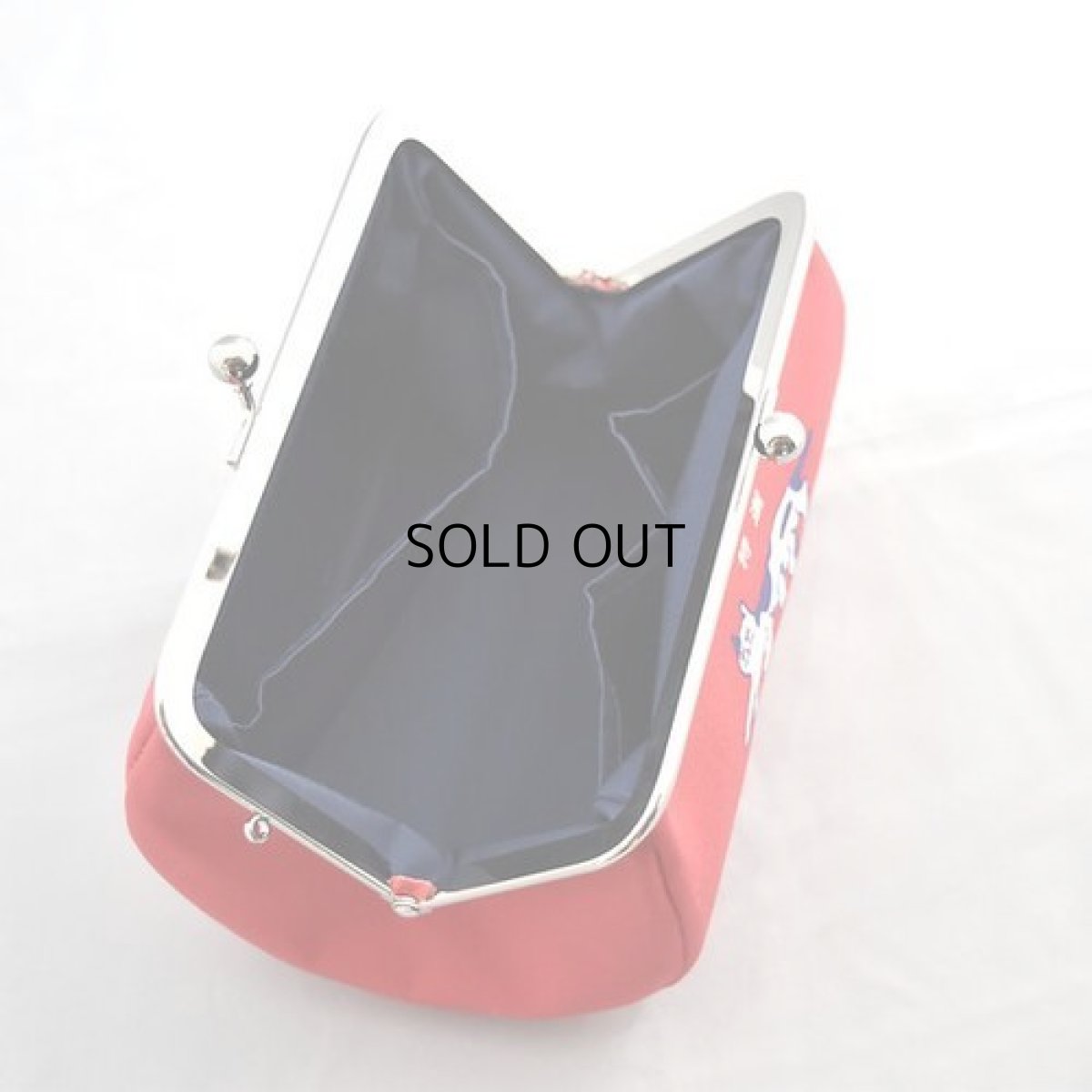 画像4: 【星羊社】 がま口ポーチ｜猫印ミルク｜赤｜猫　ネコ　cat｜ (4)