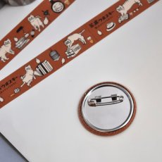 画像3: 【星羊社 / 茶虎ウヰスキー】茶虎ウヰスキー 缶バッジ付きマスキングテープ｜ねこ猫ネコcat (3)