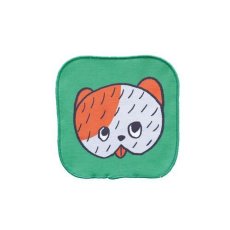 画像1: 【山鳩舎（みやぎちか）】ミニハンドタオル　|　グリーン　|　可愛さ際立つ！シンプルな愛らしいデザイン | (1)
