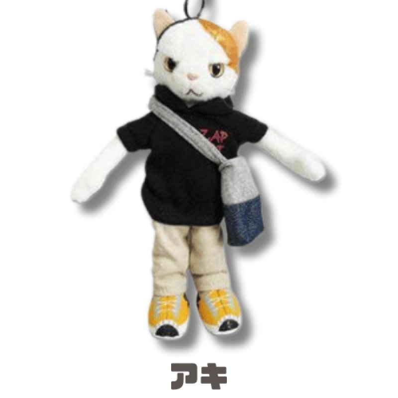 ZAP CAT / ザップキャット】猫マスコット チェーンキーホルダー｜アキ