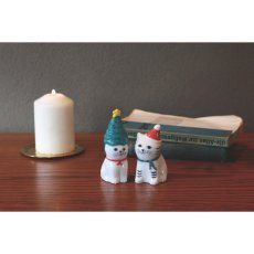 画像2: 【Zappy / ザッピー】ねこのクリスマスオブジェ ２個セット （ねこのクリスマス）｜インテリアに♪ 飾り 置き物｜猫ネコcat (2)