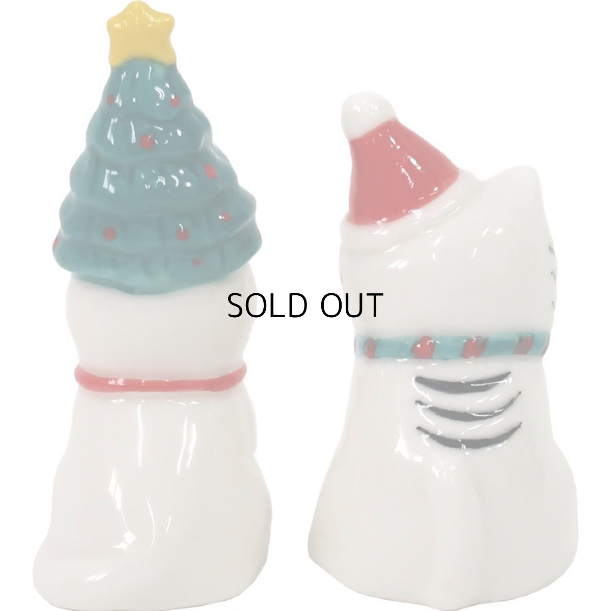 画像5: 【Zappy / ザッピー】ねこのクリスマスオブジェ ２個セット （ねこのクリスマス）｜インテリアに♪ 飾り 置き物｜猫ネコcat (5)