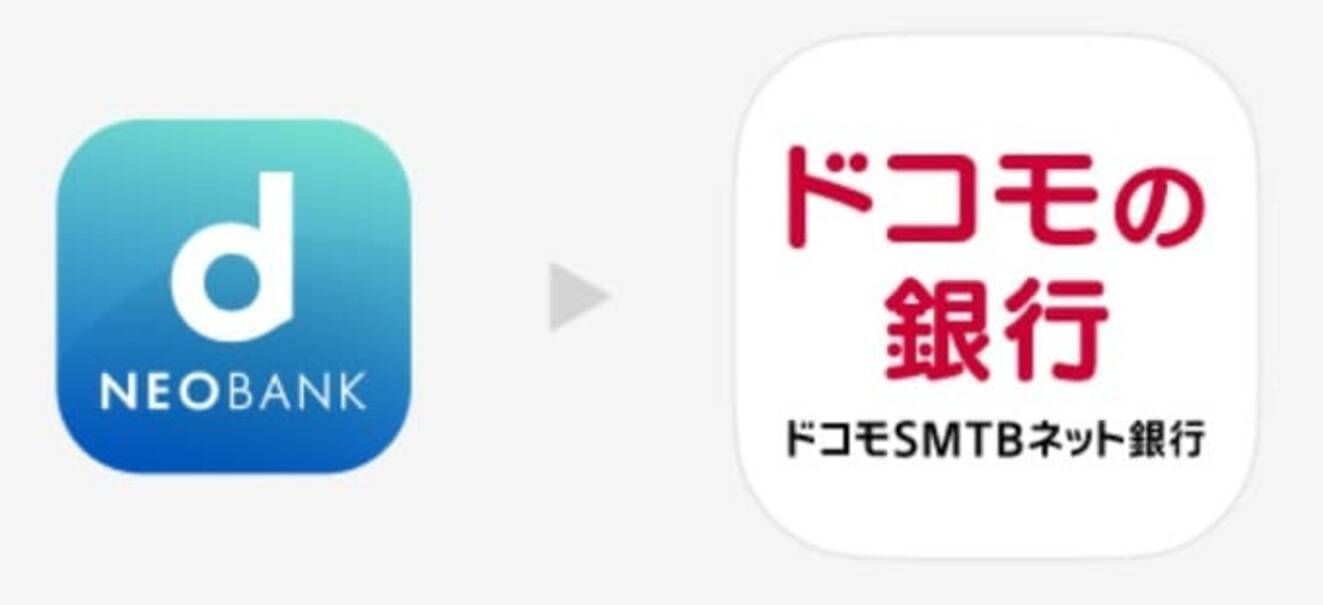 銀行名が「住信SBIネット銀行」から「ドコモSMTBネット銀行」へ変わります