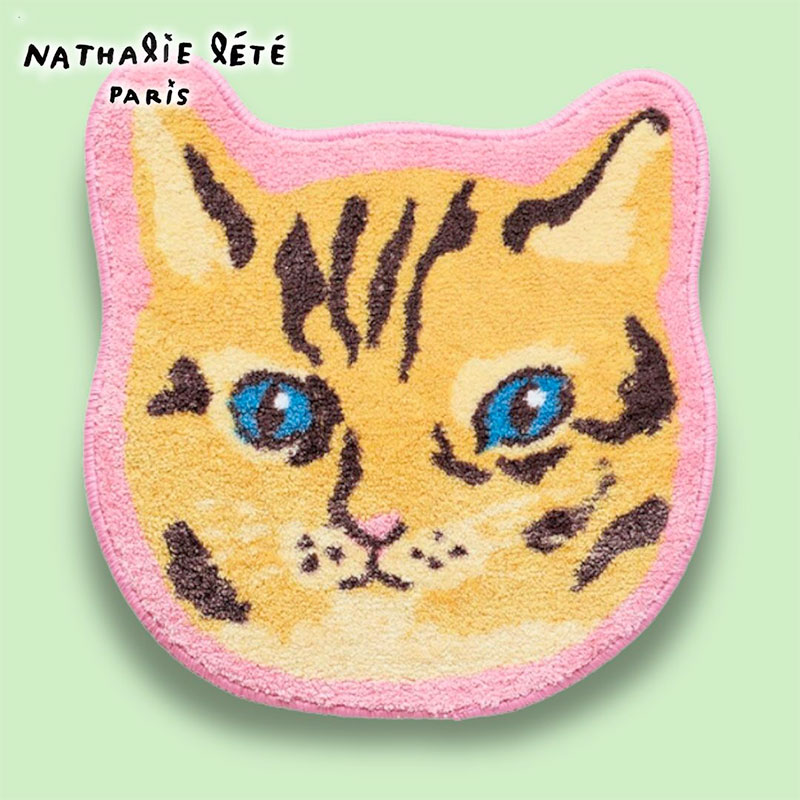 【Nathalie Lete】Mat｜リサ・ラーソン　ルームマット｜Maya｜猫 ネコ ねこ｜