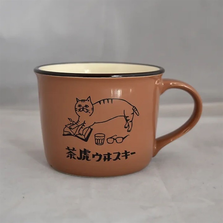【星羊社 / 茶虎ウヰスキー】茶虎ウヰスキー マグカップ(ショコラカラー) ｜ 猫ネコcat